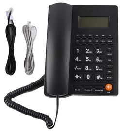 ciciglow Corded Telephone, Hands-Free Landline Phone with Large Button for Family Office and Built-in Intelligent Voice Chip in Hotel