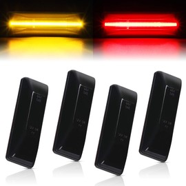 Gempro Rear Bed Side Marker Dually Lights for Dodge Ram 2500 3500 1994-2002 Trucks Wheel Side Fenders Lamp Clearance 4Pcs (Smoke Lens)
