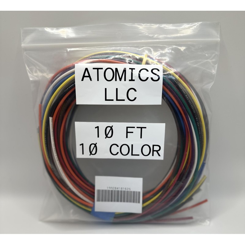 18 Gauge Wire Kit 10 Color Each 10 ft Flexible