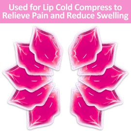 Reusable Lip Ice Packs for Swelling Relief – Cold Compress for Lips, Post-Procedure Recovery, and Soothing Comfort (10PCS, Soft Gel Design)