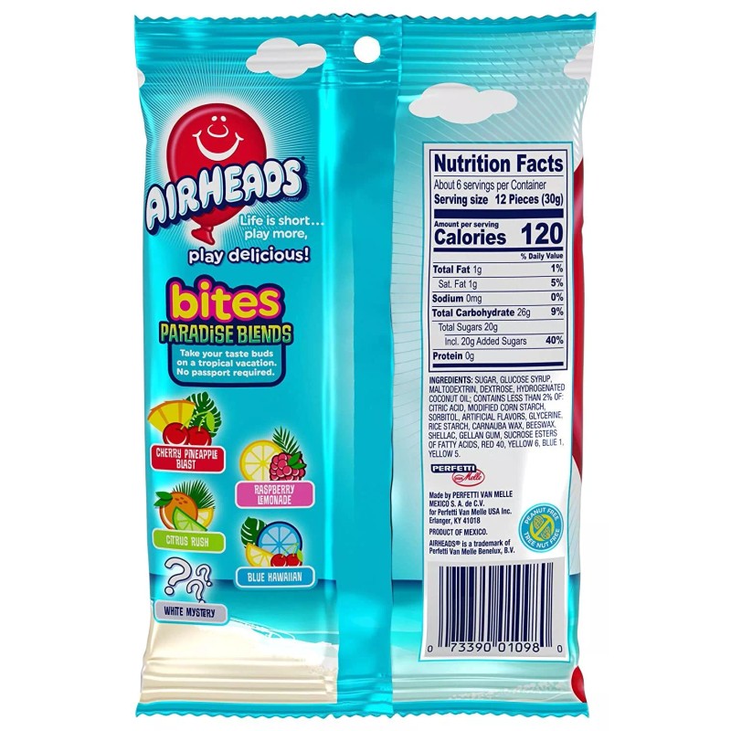 Airheads Paradise Blend Bites 6 oz [12-Bags]