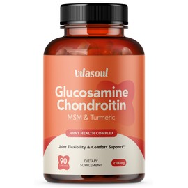 Vitasoul Glucosamine Chondroitin, Turmeric & MSM - Dietary Supplement - 90 Capsules