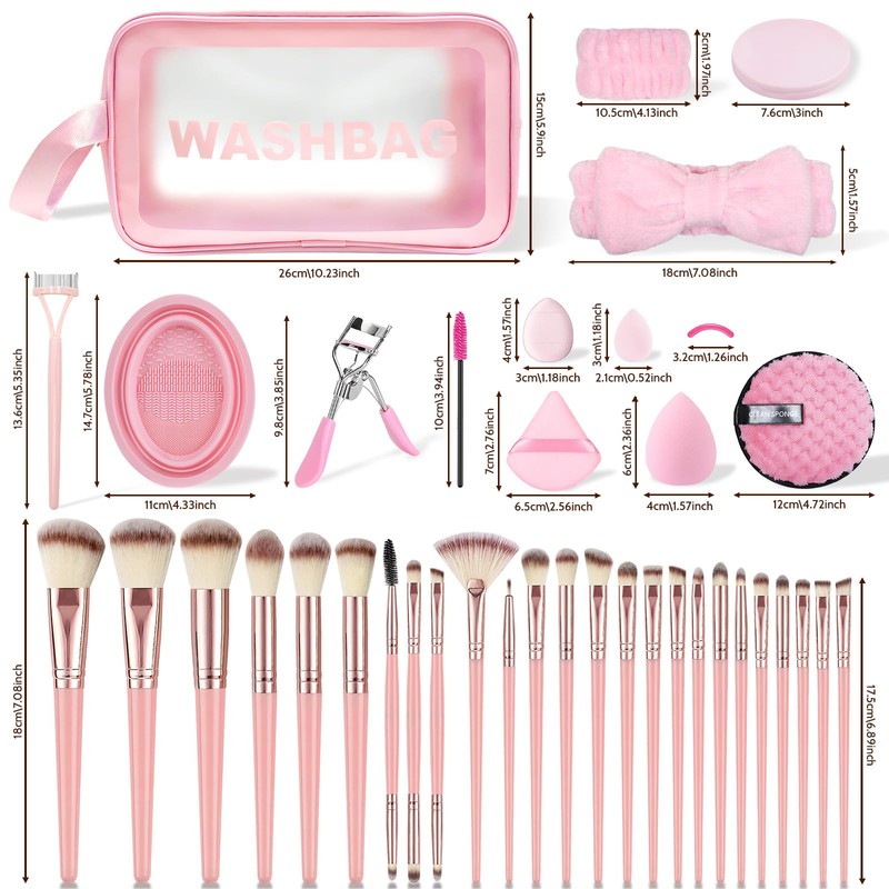 80PCS Makeup Brushes, Makeup Brush Set Professional Makeup Kit Multi-functional