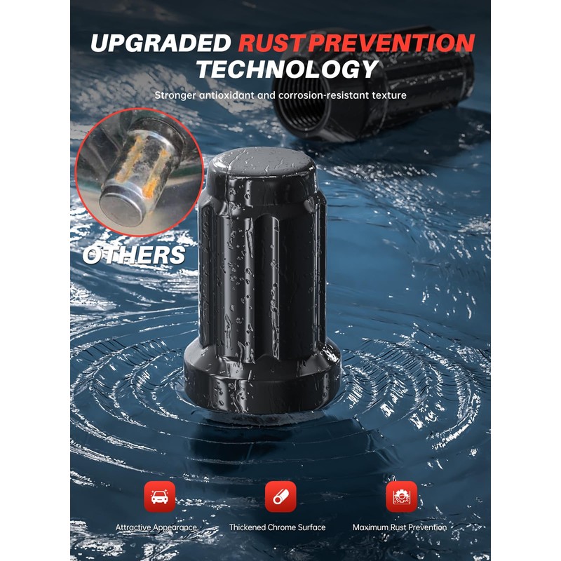 Sposuit M12x1.25 Spline Lug Nuts - Replacement for 1994-2024 Subaru