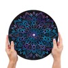 GLENLCWE Butterfly Turntable Platter Mat Boho Mandala Flower, Anti-Static Anti-Vibration