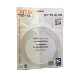 Vent-a-matic Aperture/Adaptor for fitting vents in to holes up to 200mm Model AP