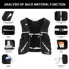 INOXTO Running Hydration Vest Backpack,Lightweight Insulated Pack with 1.5L Water