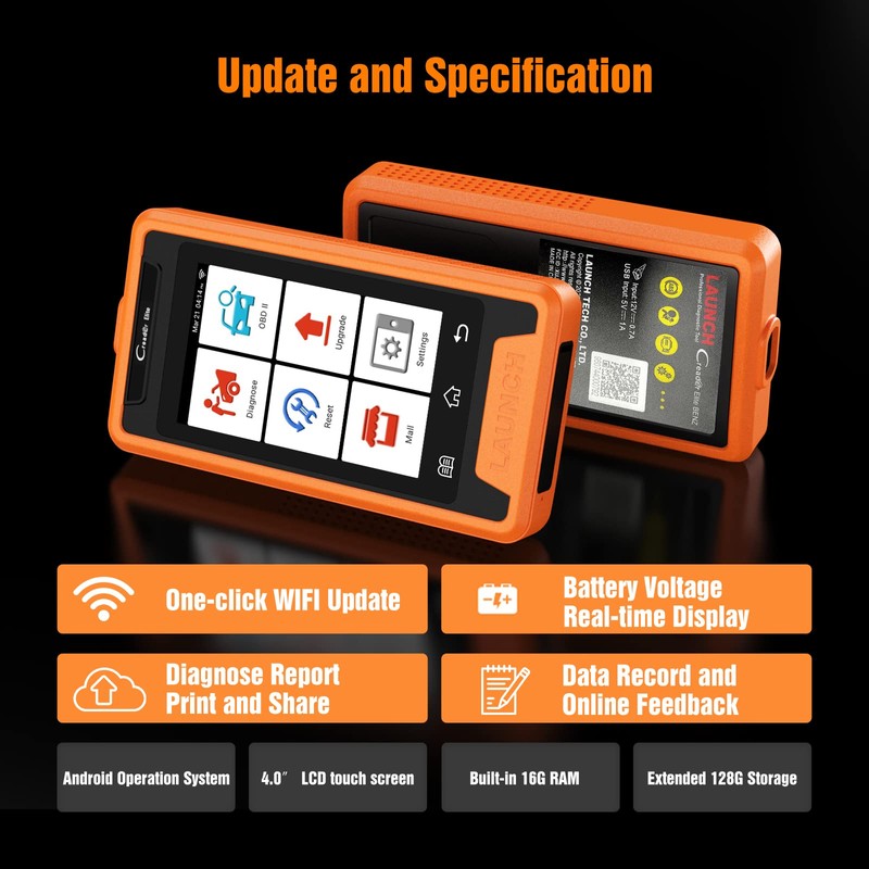 Launch Code Reader, All Systems Bi-Directional Professional Automotive Diagnostic Scan