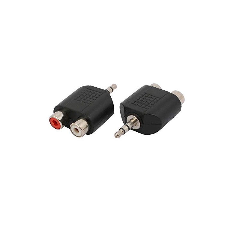 Aexit 10pcs (Distribution electrical) 3.5mm Stereo Male Jack to Dual