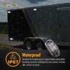 Partsam 4x Oval White Clear Lens 2 Diode LED Trailer