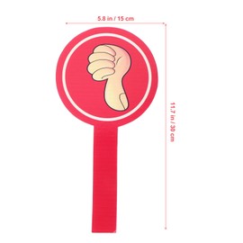 STOBOK Pack of 4 Thumb Up Thumb Down Paddle, Yes No Paddle Signs True False Blue Red Paddle, Classroom Student Voting Paddle Interaction Signs Event Accessories