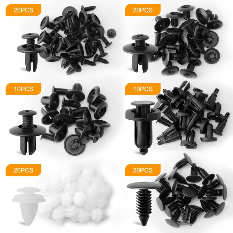 Fevirad For Toyota Tundra Car Set Body Bumper Rivet Retainer