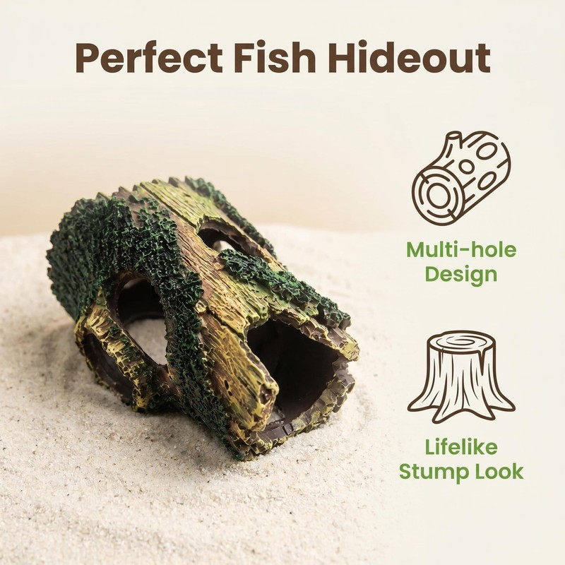 Fish Tank Decor Aquarium Ornament, 5.3x3.6x2.2 Inches