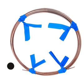 10 Feet High-Copper Wire Solder, Self-Fluxing, 18 Gauge Cadmium-Free Made in USA by CRAFT WIRE