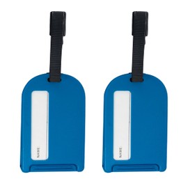 navig8 Luggage ID Tags Twin Pack - Blue