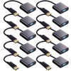 Yunsailing 10 Pack DisplayPort to VGA Adapters Gold Plated Compatible
