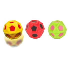 6CM Super Bounce Ball with Pentagonal Hole Shape Ergonomic Design Bounces 15M Ultra High Galaxy Space Rubber Sports Training Balls Stress Relief Toy for Kids