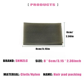 Snmzlc Hair pad packing 16 PCS Hair Pad Bangs patch for Men and Women accessories hair clips for styling sectioning (Pink Coffee Dark Green Dark Blue) US157
