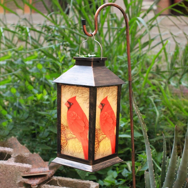 Solar Lanterns, Outdoor Hanging Lanterns Waterproof LED Solar Cardinal Lights
