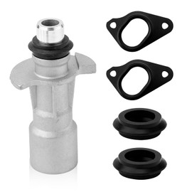 Gosknor Einlassanschluss für Motorölkühler aus Aluminium, Kompatibel mit Land Rover LR4 Range Rover und Range Rover Sport Ersatzteilnummer LR028136 LR011997 AJ812249 C2Z18658