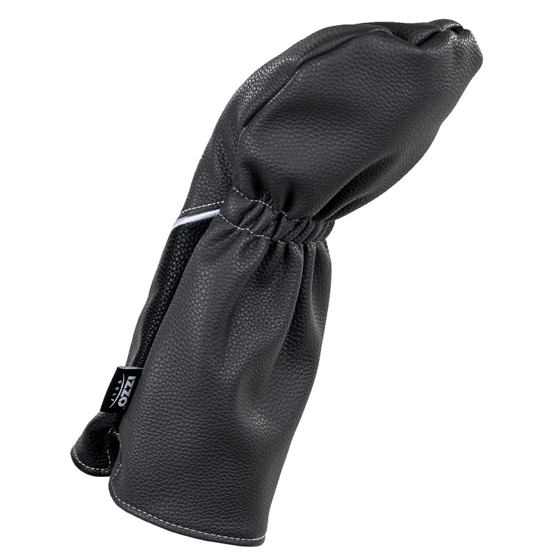 IZZO Golf Premium Driver Headcover Gray/Black - Durable PU Leather
