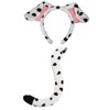 CHEU Dalmatian headband with dog ears and tail costume (dalmatian