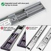 LONTAN 5 Pairs 16 Inch Soft Close Drawer Slides Side
