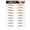 2 Sheets Style 4D Hair-like Eyebrow Tattoo Stickers Waterproof Eyebrow