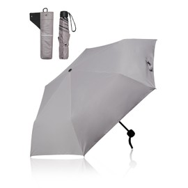 Kizawa Parasol, Men's, Lightweight, Compact, Ribs, 21.7 inches (55 cm), 19.7 inches (50 cm), Carabiner Included, Men's Design, UV Protection, 100% Light Blocking, Folding Umbrella, Full Light Blocking