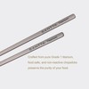 SANTTA Titanium Chopsticks with Compact Carrying Case - Reusable Travel