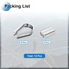 PATIKIL 12Pcs M8 304 Stainless Steel Wire Rope Kit, Wire