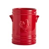 WAIT FLY Embossed Rooster Porcelain Kitchen Utensil Holder Flatware Storage