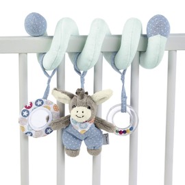 Sterntaler 6612000 Toy Spiral Emmi Donkey Includes Rattle Age for Babies from Birth Multi-Coloured