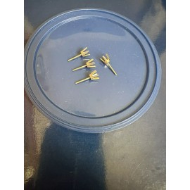 0.80ct 14K Yellow gold round stud earring mounting setting screw back post 6 Pr.