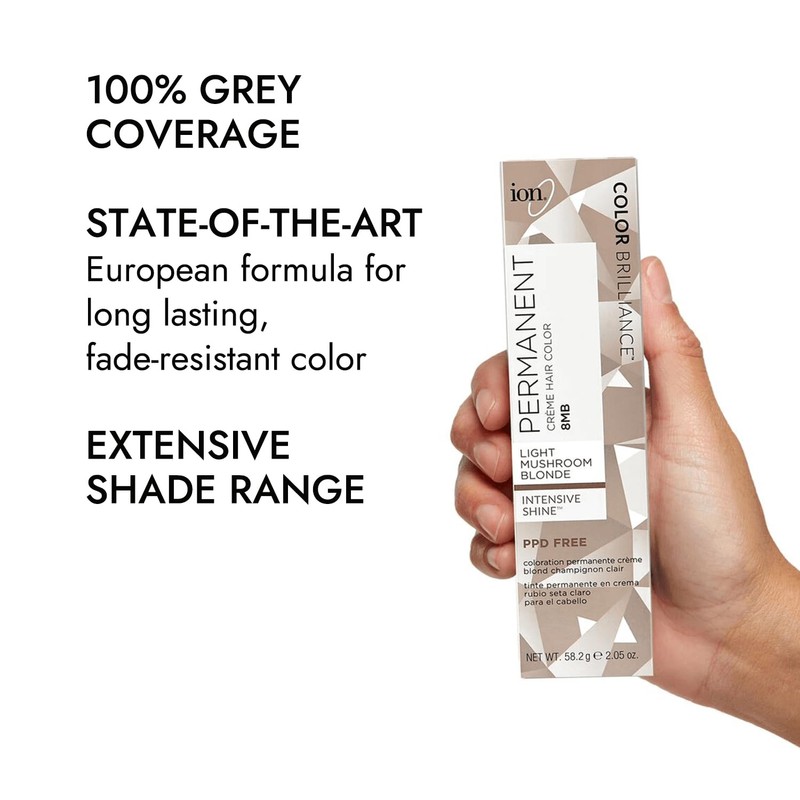 Ion Permanent Creme Hair Color - Mushroom Blonde 8MB