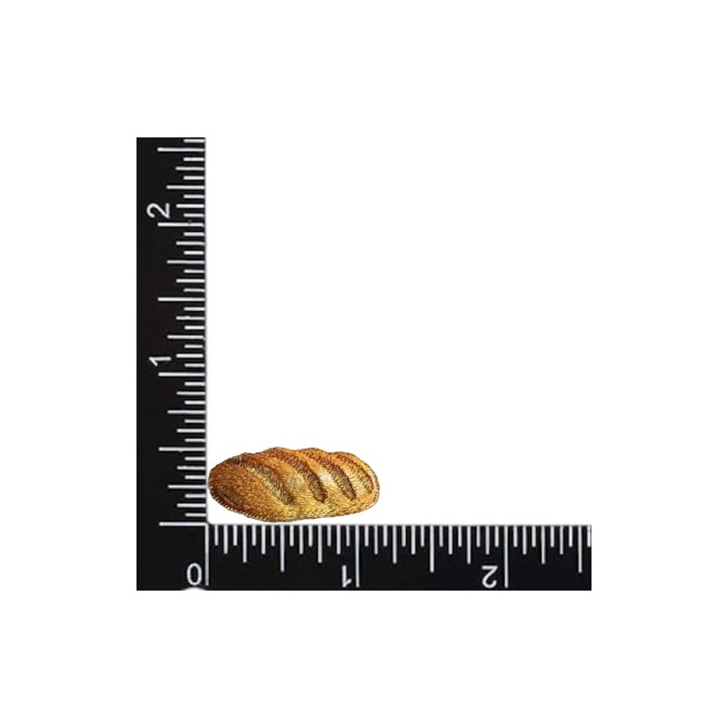 Loaf of Bread, French Baguette, Embroidered, Iron on Patch (1)