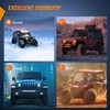 Nilight Single Row LED Light Bar Ultra-Slim Spot Flood Combo