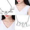 Candyfancy Chain with Initial Letter 925 Silver Pendant Necklace Customizable