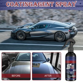 3 in 1 Ceramic Car Coating Spray, Car Coating Spray, Multi-Functional Coating Renewal Agent, Plastic Parts Refurbish Agent