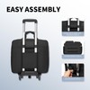 seyfocnia Rolling Laptop Bag,Rolling Briefcase for Women Detachable Trolley Computer