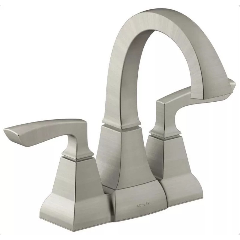KOHLER Kallan 4 in. Centerset 2-Handle Bathroom Faucet in Vibrant