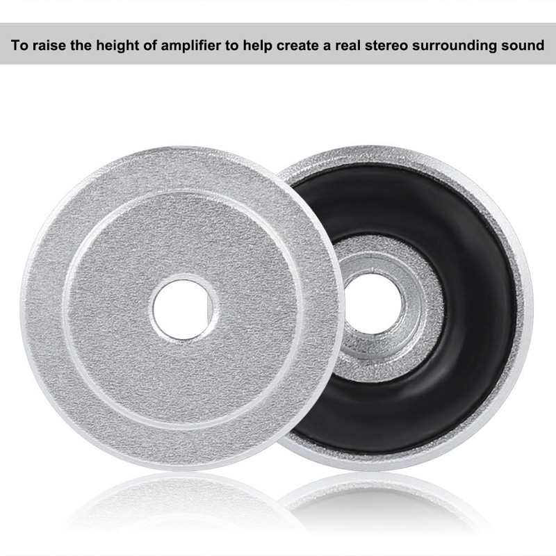 Speaker Isolation Feet Pad Stand, ASHATA Aluminum Alloy Cone Pad