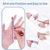 Nail Files for Natural Nails (6 Pack), Metal Nail File