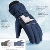 OOPOR Children's Winter Warm Waterproof Ski Gloves - Non-Slip Skating