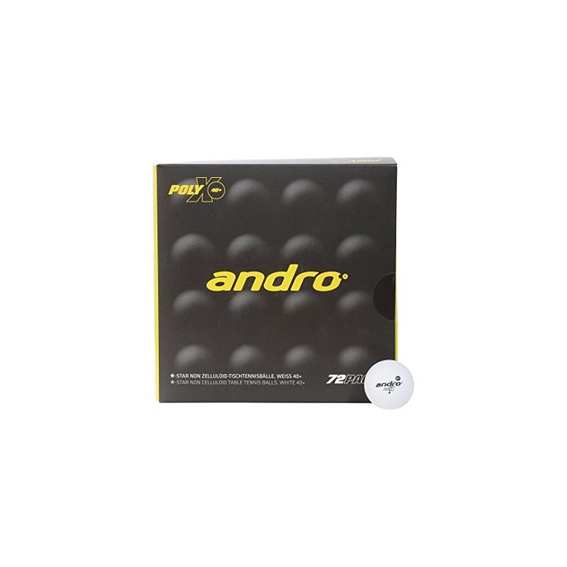 andro 162223 Table Tennis Training Ball, 1.6 inches (40 mm)
