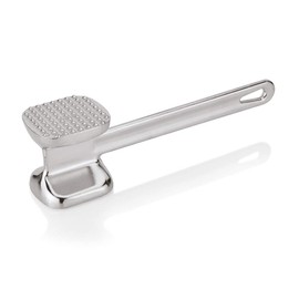 WAS 1656 260 Die-Cast Aluminium Meat Tenderiser with Hanging Eyelet, 2 Knocking Sides, 25 cm Length