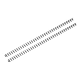 uxcell 2pcs Linear Motion Rod Shaft Guide 16mm x 450mm (0.63" x 17.72") Case Hardened Steel Chrome Plated, Metric Linear Rail Rod for 3D Printer, CNC Machine