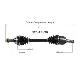 Maxfavor CV Axle fit for 1999 2000 2001 2002 2003 Mazda Protege DX ES LX 1.6L, 2002 2003 Mazda Protege5 Base 2.0L, Automatic Trans CV Axle Shaft Front Driver Passenger Side