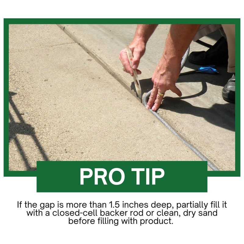 Akonaflex Pro Self-Leveling Expansion Joint Repair - Concrete Crack Filler,