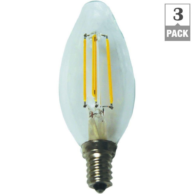 Ecosmart 40W Equivalent Soft White B11 Dimmable Filament LED Light